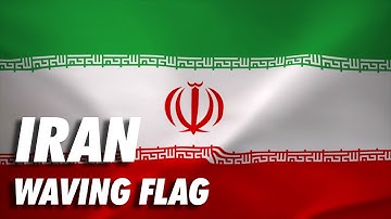 Iran Waving Flag Animation 4K Moving Wallpaper Background