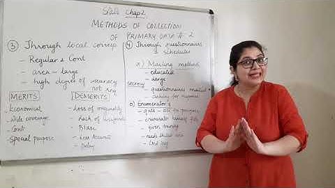 Methods of collection of primary data part 2| Chapter 2 statistics| Eco World