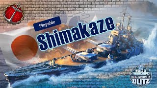 World of Warships Blitz | Случайный бой | Эсминец Х уровня Японии Shimakaze