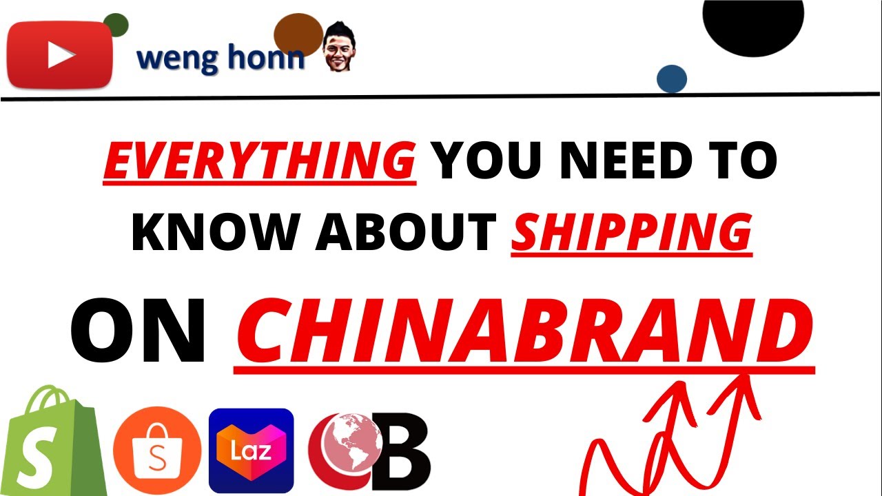 How To Set Shipping On Chinabrands for Dropshipping-Lazada, Shopee , Shopify