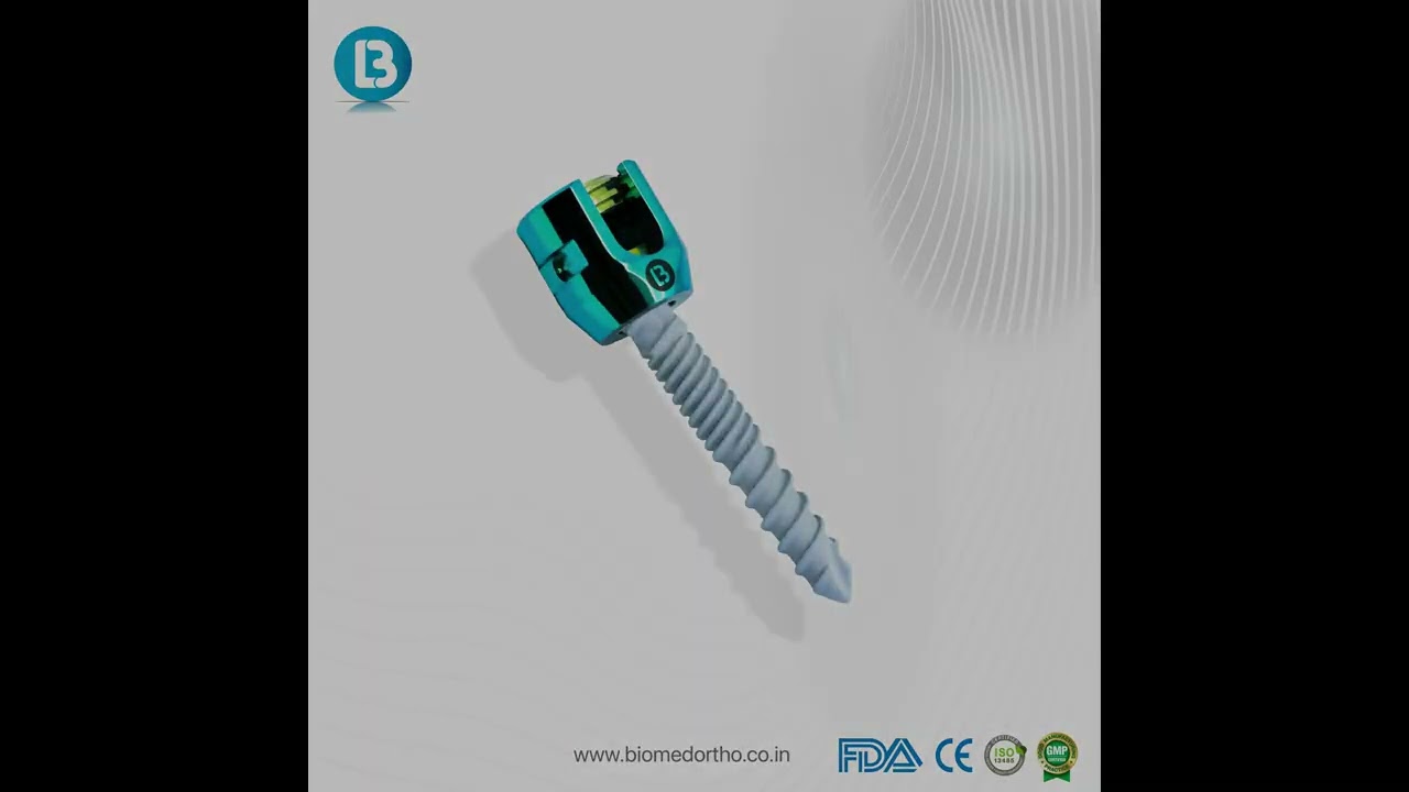 5.5 MM Dual Thread Polyaxial Screw – HA Coated | Spine Fixation Implant | Biomedortho