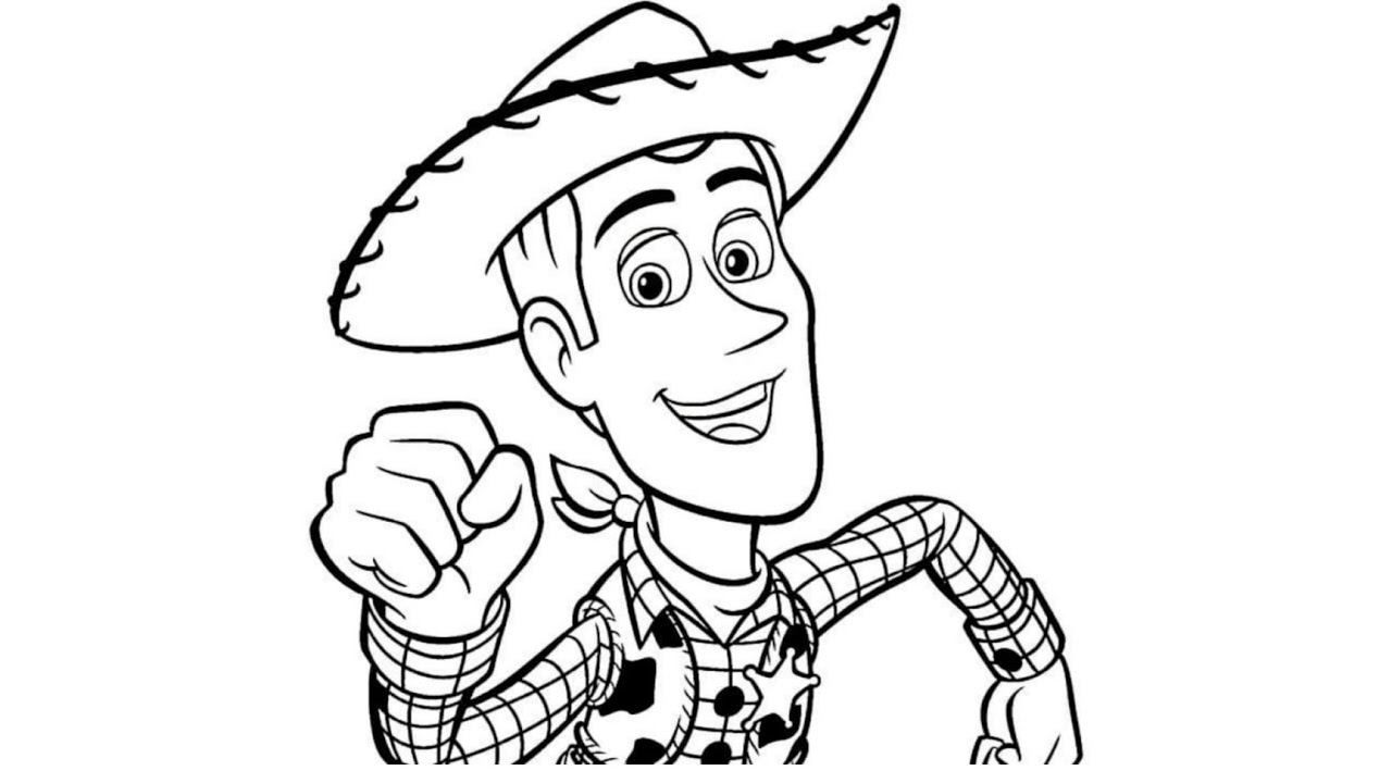 toy story coloring page woody