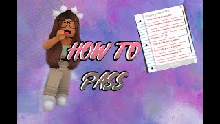 how to complete the Bloxburg school test! *EASY* |Bloxburg | Roblox