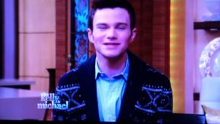 Chris Colfer on Kelly and Mike 2013 part1