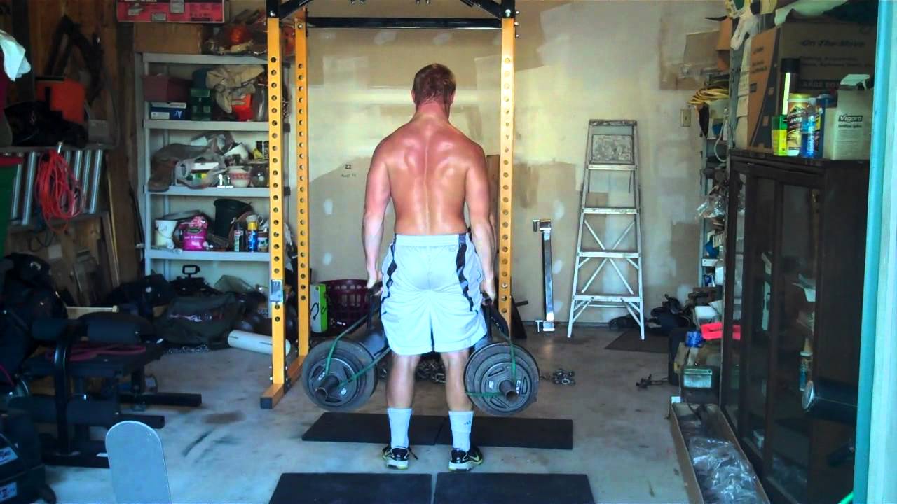 BlueCollarStrength.com : Torpedo Deadlifts 240lbs in each hand