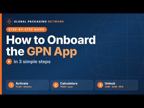How to Onboard the GPN App in 3 Simple Steps | Global Packaging Network