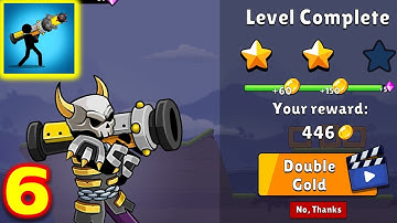 Boom Stick: Bazooka Puzzles - Gameplay Walkthrough Part 6 (Android,iOS)