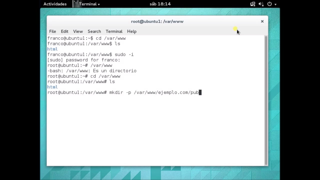 Instalación y configuración de páginas web con Apache en Ubuntu server ...