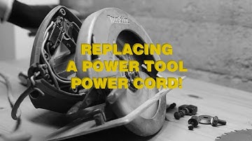 Replacing a Power Tool Power Cord