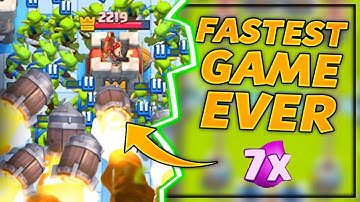 The Fastest Game Ever 7x Elixir 3 Crown