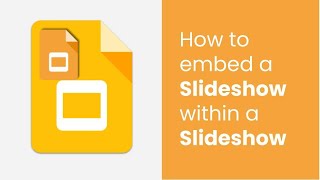 How to embed a Slideshow within a Slideshow