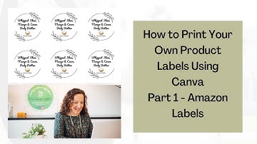 Printing Your Own Labels With Canva and Amazon