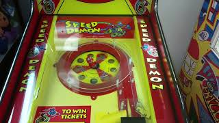 Playing the Speed Demon At The Prize Zone Arcade