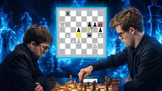 Carlsen Sacrifice Knight And Brilliant Move Magnus Carlsen Vs Maxime Vachier Lagrave...