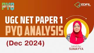 UGC NET PAPER 1| PYQ ANALYSIS (Dec 2024)