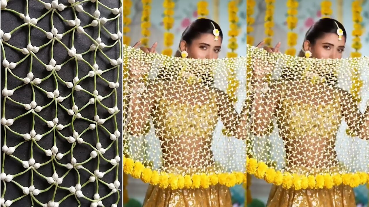 টগর ফুলের দোপাট্টা কীভাবে বানাবেন।how to make togar flower dupatta.