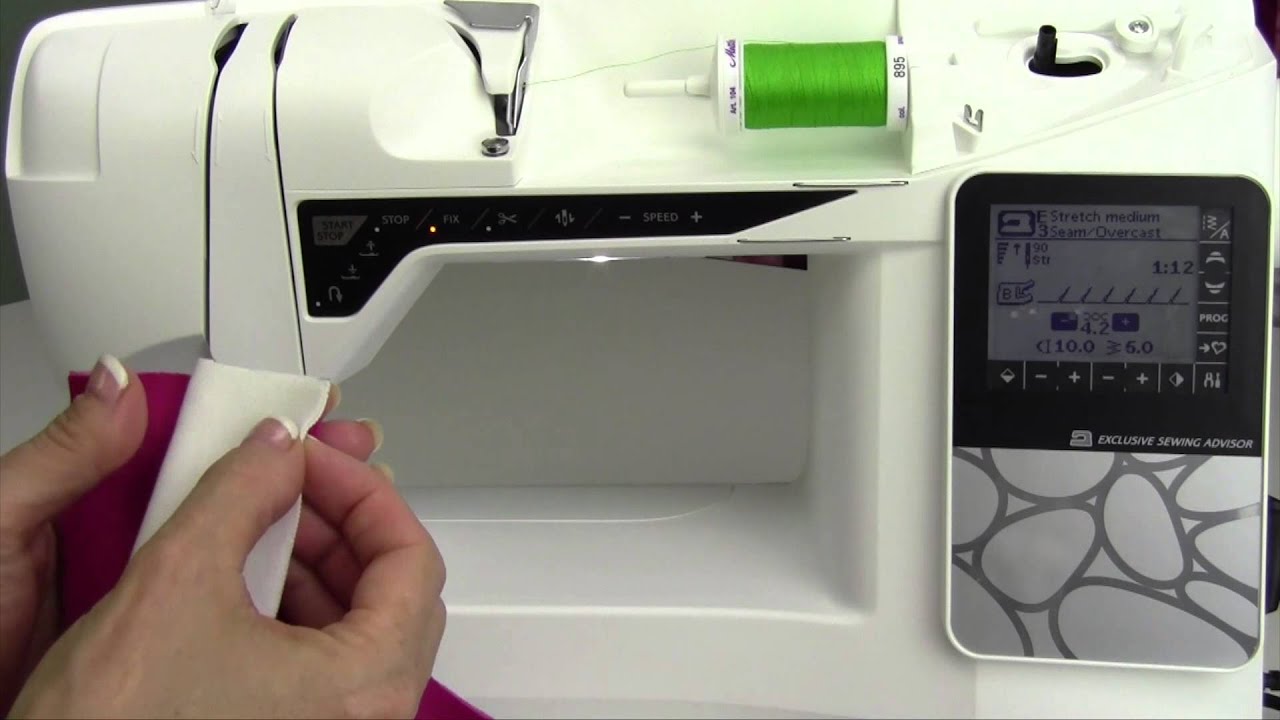Husqvarna Viking Opal 690 26 Overcast & Hem - YouTube