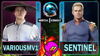 MK1 VariousMV1 (RAIDEN) VS Sentinel (HOMELANDER)🥊Mortal Kombat 1🥊4K 60ᶠᵖˢ