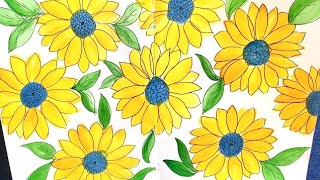 🎨 Paint Sunflowers with Me! | Easy Acrylic Painting Tutorial for Beginners 🌻