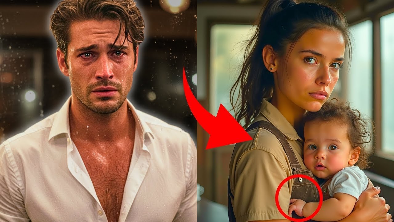 EL MILLONARIO SE CASÓ CON OTRA, PERO LLORA AL VER A SU EX LIMPIANDO MESAS CON UN BEBÉ EN SUS BRAZOS