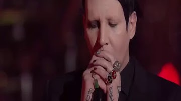 Marilyn Manson and Tyler Bates performing Sweet Dreams Acoustic live on italian TV show MUSIC