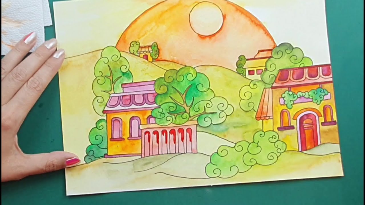 Pintura Moderna y Fotografía Artística : PAISAJES PRIMITIVOS (ARTE NAIF)
