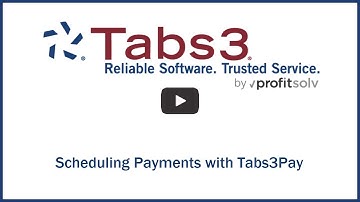 Scheduling Payments with Tabs3Pay
