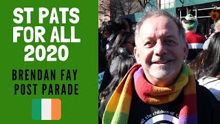 St Pats For All parade 2020 - Brendan Fay after