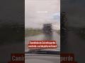 Caminhão do Exército perde controle e sai da pista no Ceará
