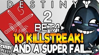 First Destiny 2 Beta PvP Match (I Fail and Win in this Match) | Destiny 2 Beta Crucible Gameplay