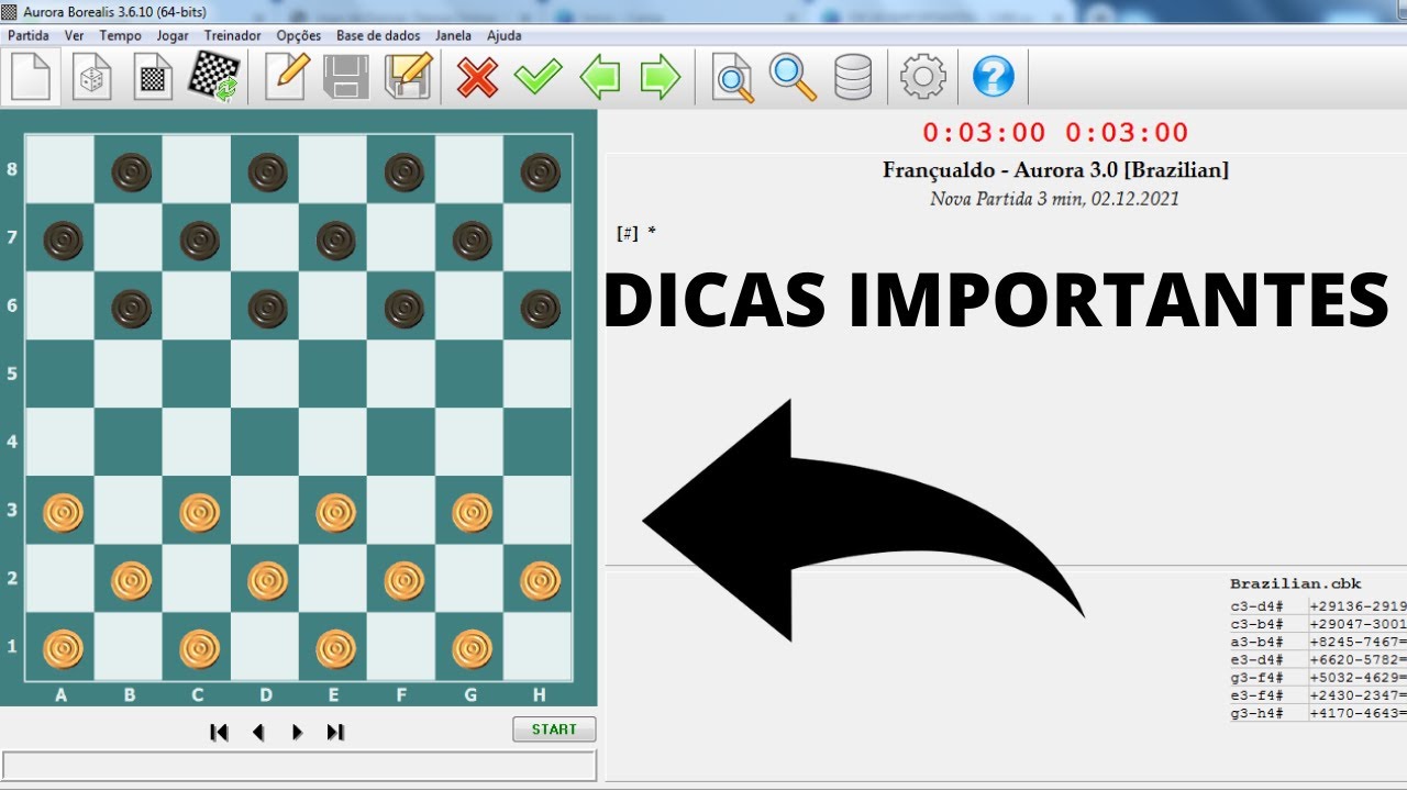 Damas Online Super Combinação 51 (Série - Golpes de Aberturas)#damas #dama  #checkers #draughts 