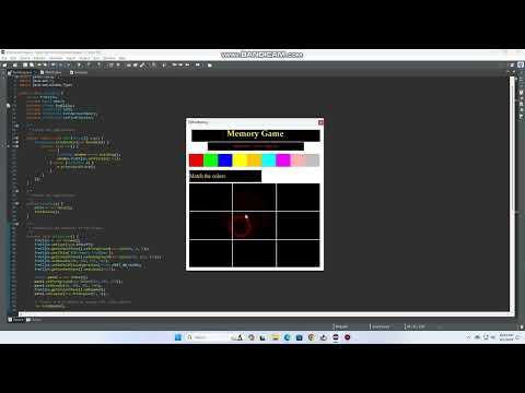 Java memory game Demo
