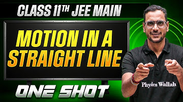 MANZIL Comeback: MOTION IN A STRAIGHT LINE in 1 Shot | All Concepts + PYQs | JEE Main