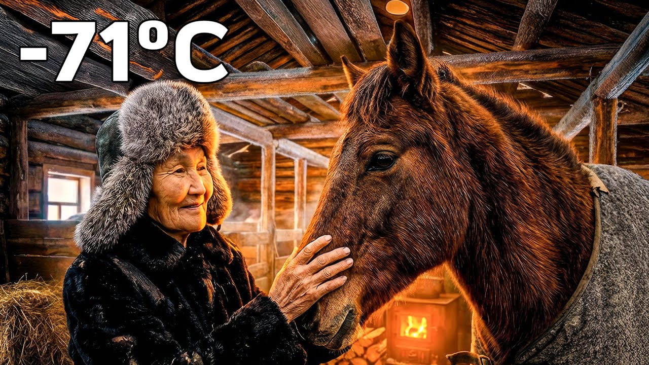 An Elderly Woman and Her Horse: A Quiet Life in Siberia ❄️🐴