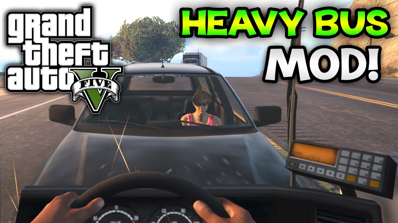 GTA 5 PC Mods  Heavy Bus Mod! GTA 5 Handling Edit NEW 