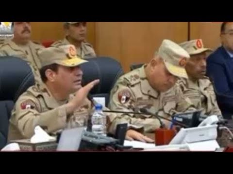 السيسي من قلب سيناء يتوعد بسحق الإرهابيين بقوة وعنف بفضل الله يا هنهزمهم يا هنهزمهم