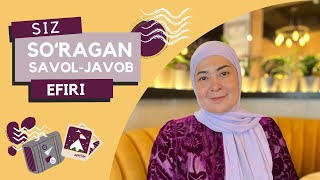 Siz soʻragan savol-javob efiri (video zapis) || Dilbar Husanova #anglashlar #muammo #yechim