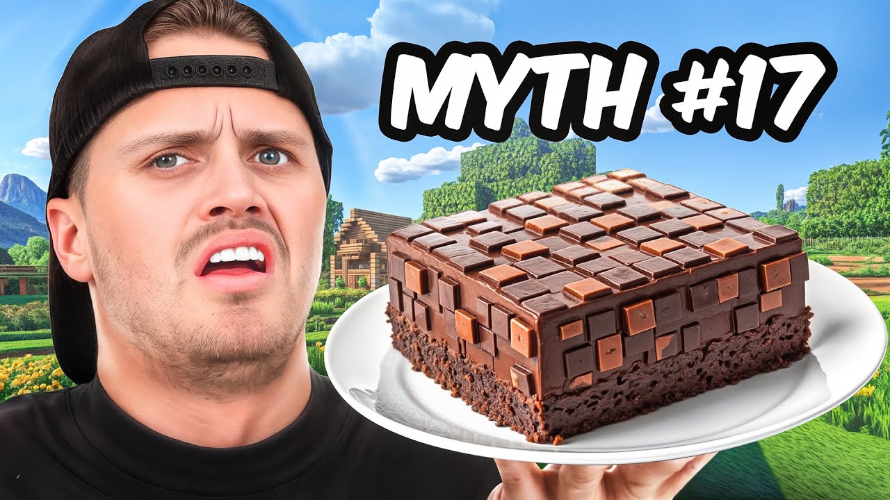 Busting Minecraft Food Myths In Real Life!