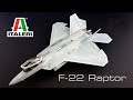 F-22 Raptor FULL BUILD VIDEO Italeri 1/72 scale