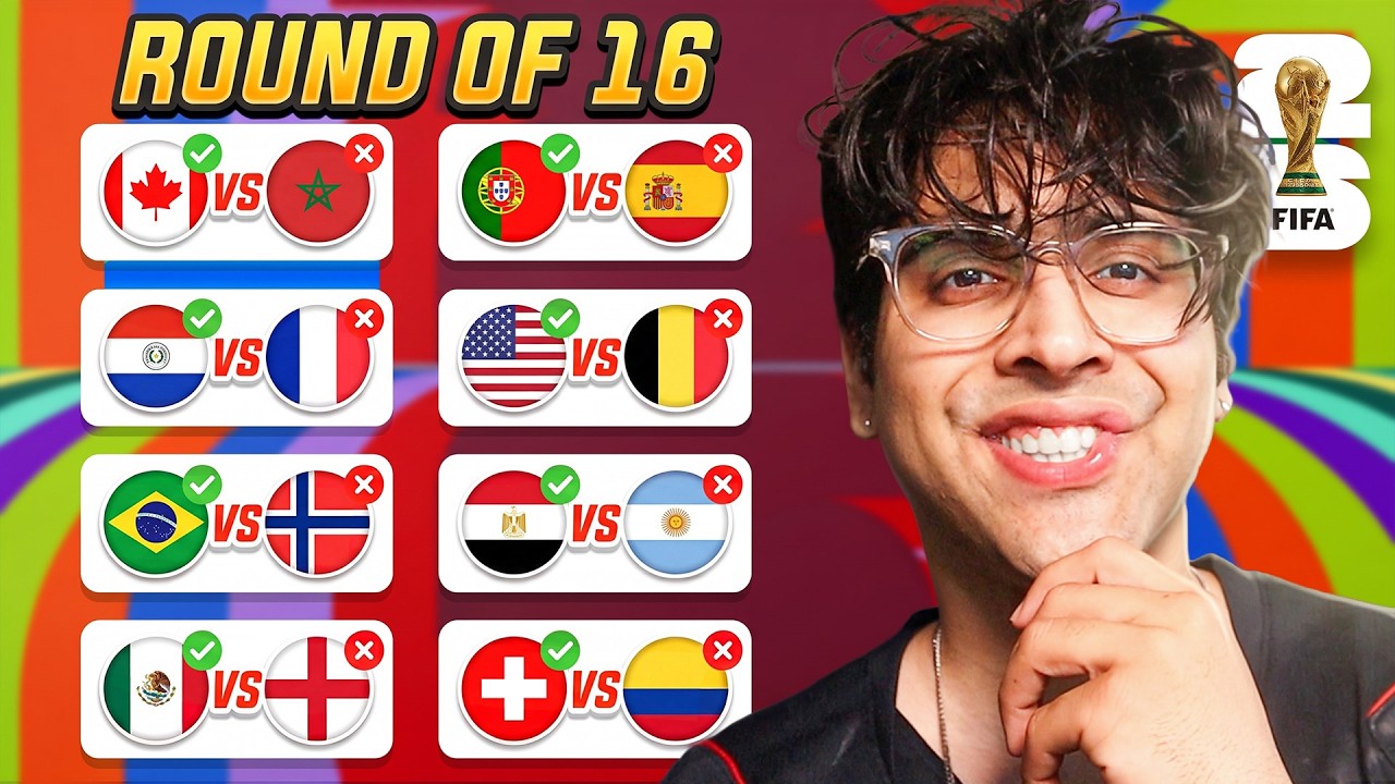 My World Cup 2026 Round Of 16 Predictions!
