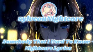 Gotye -  Somebody I Used To Know  (female rock cover) - Nightcore {Lyrics}