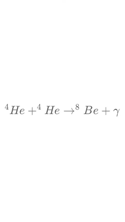 Como é gerado o Berílio nas estrelas? #cienciaquimica #atom #elements