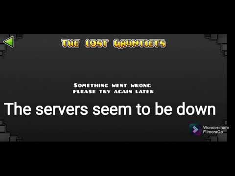 Geometry dash servers down?? (again) - YouTube