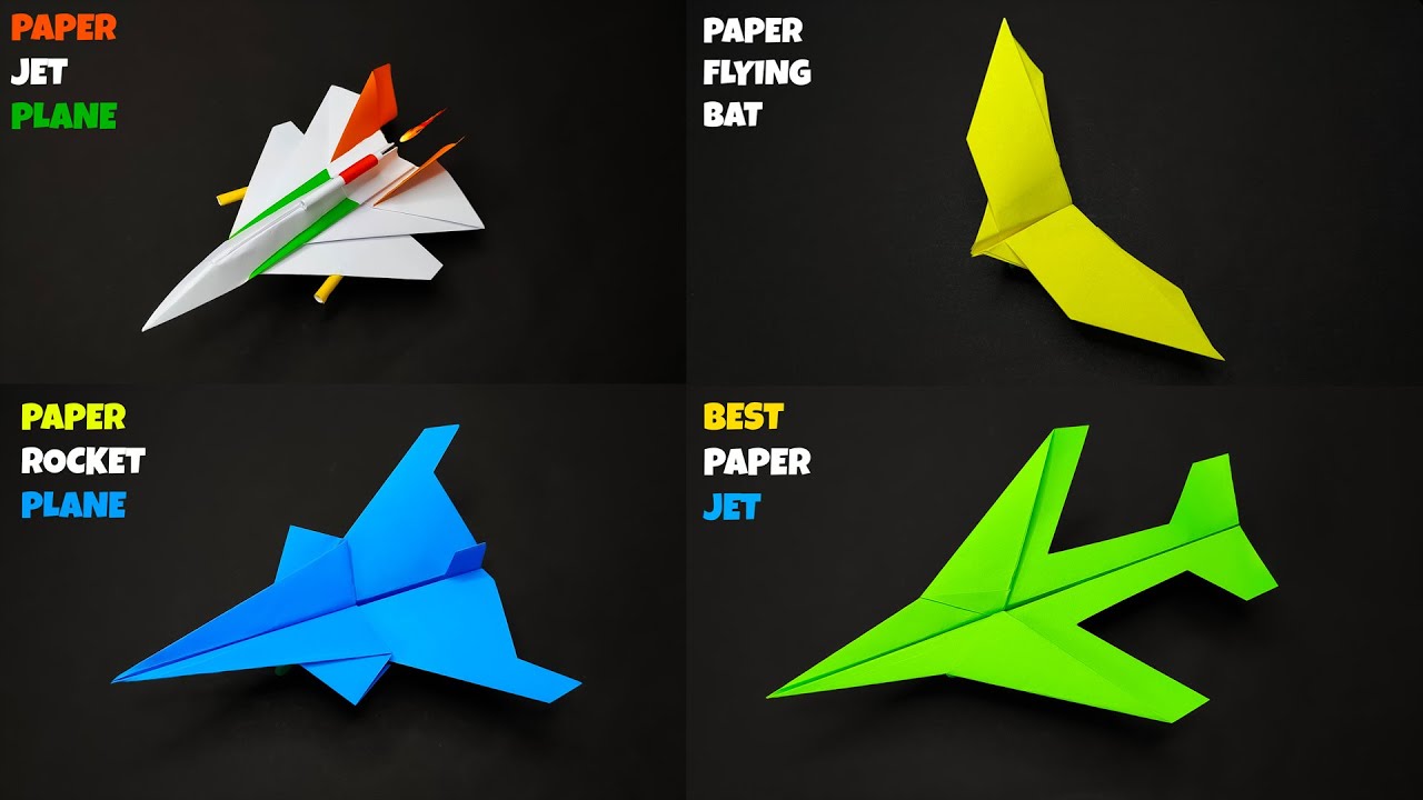 Best 4 paper flying plane | best 4 flying paper plane | paper best 4 flying idea