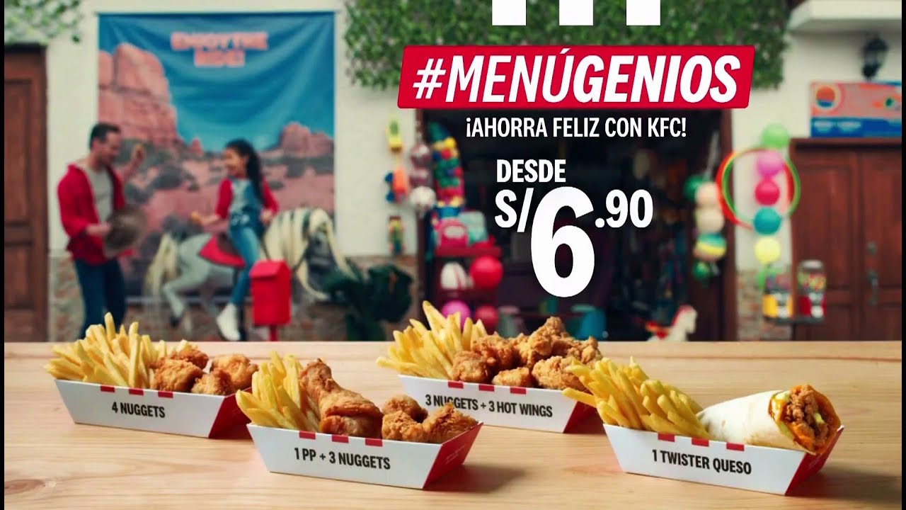 KFC Menú Genios 'Ahorra Feliz' (Perú 2022) - YouTube