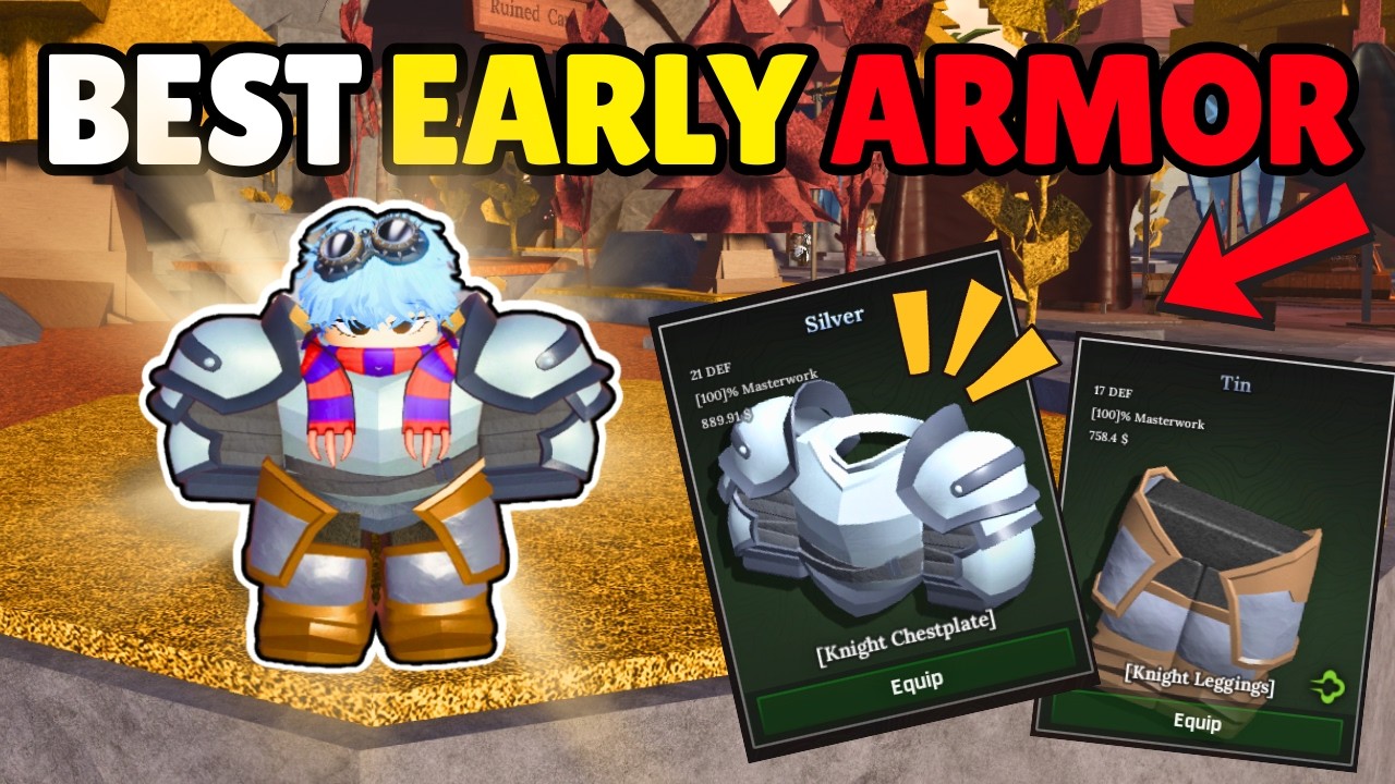 NEW* Best Early Game Armor in The Forge Roblox!