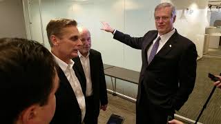 Gov. Charlie Baker took a tour of AIS in Leominster