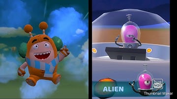 Oddbods Turbo Run - Christmas 🎄 Slick vs Alien Boss Gameplay Android, iOS | Kick Tom