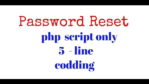 change Password , Reset password , Security Question php tutorial