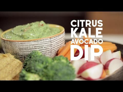 Citrus Kale Avocado Dip